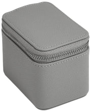 Stackers Mini-Reiseuhrenbox mit Reißverschluss – Schiefergrau