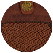 Campomaggi Pisa Ornella Gewebte Geldbörse – Cognac Tan