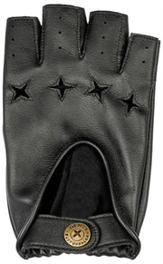 Dents Die Suited Racer Gripper Leder-Fahrhandschuhe – Schwarz