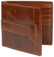 Dents Itchen Bifold-Geldbörse – Cognacbraun