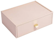 Stackers Klassischer Make-up-Organizer mit Schublade – Blush/Gold