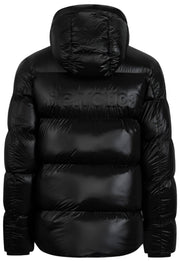 Helvetica Mountain Pioneers Silver 2 Daunenjacke mit Kapuze – Schwarz