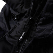 Helvetica Mountain Pioneers Himalaya Parka mit Kapuze – Schwarz