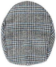 Dents Stanwick Tweed Schiebermütze – Blau