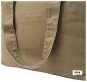 Roka Sloane Mittelgroße Baumwoll-Canvas-Einkaufstasche – Ranger Green