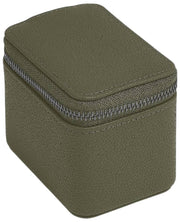 Stackers Mini-Reiseuhrenbox mit Reißverschluss – Olivgrün