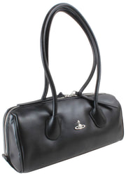 Vivienne Westwood Polly Smooth Bowlingtasche – Schwarz