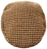 Dents Blashford Tweed Schiebermütze – Kastanienbraun