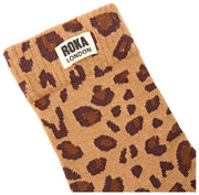 Roka Wimbledon Crew Socken – Savannah Leopard Sand Beige