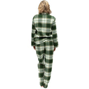 cyberjammies-fern-brushed-check-pyjama-set---olive-greenwhite-34514488