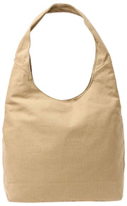 Roka Hoxton Große Umhängetasche aus Baumwollcanvas – Safari Beige