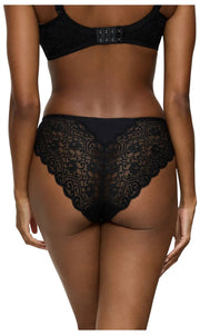 Triumph Amourette Tai-Slip mit hohem Beinausschnitt – Schwarz