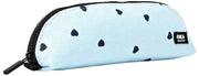 Roka Tate Kleine Baumwoll-Canvas-Tasche – Herzdruck blau
