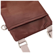 Roka Chelsea XS Umhängetasche aus recyceltem Nylon – Rocky Road Brown