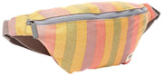 Roka Kleine Gürteltasche aus Baumwollcanvas von Mill Hill – Faded Multi Stripe