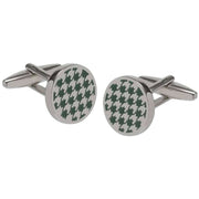 david-van-hagen-houndstooth-cufflinks---greensilver-34498486