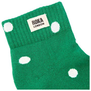 Roka Wembley-Söckchen – Amazon Dot Grün/Weiß
