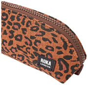 Roka Tate Kleine Baumwoll-Canvas-Tasche – Mini Leopard Brown