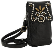 Campomaggi Siena Stud Handytasche – Schwarz