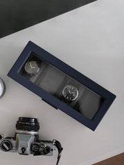Stackers 4-teilige Uhrenbox – Marineblau