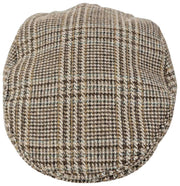 Dents Stanwick Tweed Schiebermütze – Braun