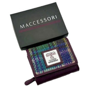 maccessori-harris-tweed-trifold-purse---purplegreen-34631603