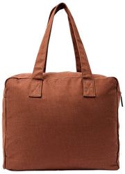 Roka Sloane Mittelgroße Baumwoll-Canvas-Einkaufstasche – Lindt Brown