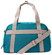 Roka Gatwick Kleine Reisetasche aus recyceltem Canvas – Deep Teal Blue
