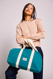 Hindbag Charlie Bowlingtasche – Pfauenblau