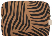 Hindbag Leon Kulturbeutel – Zebra Zimtbraun