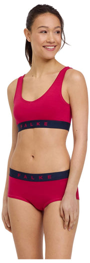 Falke Daily Comfort Print 2er-Pack Hipster-Slips – Rot/Schwarz