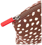Roka Maida Vale Mittelgroßer Baumwoll-Canvas-Beutel – Brown Dot