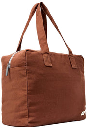 Roka Sloane Mittelgroße Baumwoll-Canvas-Einkaufstasche – Lindt Brown