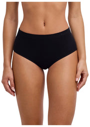 Falke Täglicher, nahtloser Slip mit mittlerer Taille – Schwarz