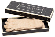 Elie Beaumont Gestrickte Webhandschuhe – Haferbeige