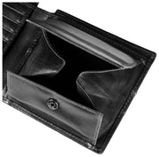 Dents Itchen Coin Bifold-Geldbörse – Schwarz
