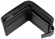 Dents Aire Coin Bifold-Geldbörse – Schwarz