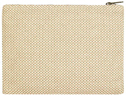 Hindbag Ema Woven Medium Reißverschlusstasche – Nude Beige