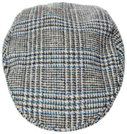 Dents Stanwick Tweed Schiebermütze – Blau
