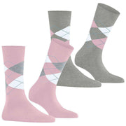 burlington-everyday-argyle-2-pack-socks---sporty-rose-pink-34597997