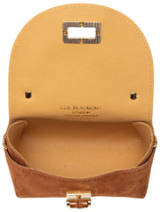 Elie Beaumont Wildleder Mini Bambou Tasche - Hellbraun