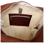 Roka Sloane Mittelgroße Baumwoll-Canvas-Einkaufstasche – Lindt Brown