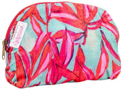 Elie Beaumont Serendipity Samt-Kosmetikbeutel – Coral Lily Pink