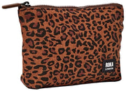 Roka Maida Vale Kleine Baumwoll-Canvas-Tasche – Mini Leopard Brown