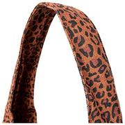 Roka Hoxton Große Umhängetasche aus Baumwollcanvas – Mini Leopard Brown