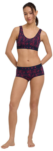 Falke Daily Comfort Print 2er-Pack Hipster-Slips – Rot/Schwarz