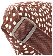 Roka Mill Hill Baumwoll-Canvas-Gürteltasche – Brown Dot