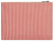 Hindbag Ema Medium Reißverschlusstasche – Rote Streifen