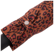Roka Regenschirm aus recyceltem Nylon von Waterloo – Mini Leopard Brown