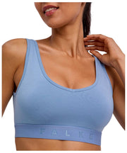 Falke Bustier-Bralette im Daily Comfort Print im 2er-Pack – Beige/Blau